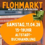 Bücherflohmarkt mit Open Stage